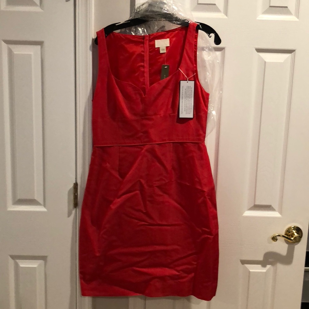 J Crew Mae dress, coral sunset, size 10